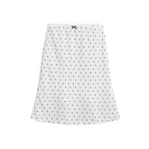LIZAKOSHT - Elegant High-waisted Slimming Contrasting Half-skirt for Women with Bow Accents and A Draping Mid-length Dress
