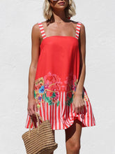 LIZAKOSHT - Leisure vacation style cute printed mini camisole dress fashionable daily sweet girl dopamine style camisole dress