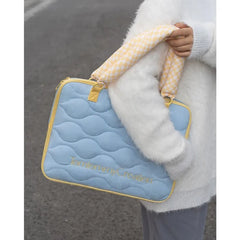 LIZAKOSHT - Ins Blue Cute Laptop Bag Handbag 13 14 15 15.6 16 Inch Macbook Air Case Pro 14 Case Laptops Sleeve Notebook Cover Matebook Cover