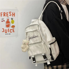 LIZAKOSHT - Large Capaci Bapa for Boys And Girls Elementary School High School Students Bla Casual Simple Sle Double oulder Bag