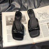 LIZAKOSHT - Summer Women Casual Open Toe Slippers Fashion Comfort Wedges Heel Beach Vacation Slides Shoes
