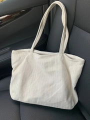 LIZAKOSHT - Large Capacity Women New Ins Style Canvas Commuting Tote Bags Casual Hand-held Shoulder Bag