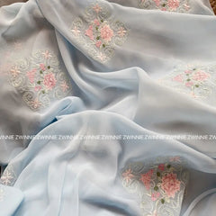 LIZAKOSHT - Women Chinese Style Embroidery Lace Up Elegant Party Dresses Female V Neck Long Sleeve High Waist Slim Fairy Midi Dress Vestidos