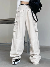 LIZAKOSHT Hiphop Y2k Cargo Pants Women Pockets Streetwear Fashion Baggy Pants Female High Waist Casual Vintage Pants 2023 Summer