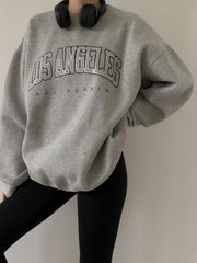 LIZAKOSHT - Retro Sweatshirt Women New Fall and Winter Thickened American Loose Hundred with Pullover Niche Fashion Tops Clothes Sweatshirt