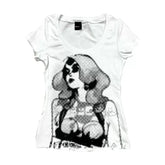 LIZAKOSHT - Summer Streetwear Punk Casual Short Sleeve Tee Shirts Y2k Aesthetic Printing Women T-shirt Harajuku Vintage Grunge Tshirts