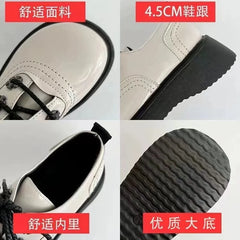 LIZAKOSHT - Plus Size 42 Women Shoes on Heel New Lolita Shoes Platform Shoes College Girls Casual Shoes Japanese JK Uniform Leather Shoes