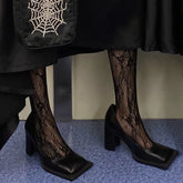 LIZAKOSHT - Square Toe Chunky Mary Jane Shoes Women Shallow Strap Retro Women Shoes Designer Pumps Woman Fall New Fashion High Heels