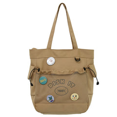 LIZAKOSHT - Cute Preppy Youth Nylon Large Capacity Women Shopping Totes Leisure Handbags Luxury Designer Leisure Shoulder Bags