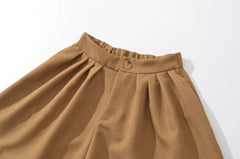 LIZAKOSHT - Autumn 2 Pieces Women Long Sleeve Jacket Elastic Waist Wide Leg Shorts Suits Streetwear Women Outfits Outerwear