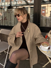 LIZAKOSHT  -  Vintage Trench Coats for Women 2025 Autumn Turn-down Collar Single Breasted Outerwears Streetwear Ladies Windbreaker Tops