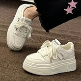 Lizakosht Platform White Sneakers Women Shoes Casual Flats Spring Summer Vintage Tennis Female Harajuku Vulcanize Korean Footwear