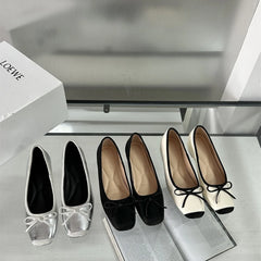 LIZAKOSHT - Shoes Woman 2024 Bow-Knot Clogs Platform Increas Height Female Footwear Square Toe New Nurse Butterfly Creepers Grandma Dress Me