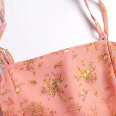 LIZAKOSHT  -  Spring New European and American Style Spice Girl Style Holiday Leisure One-word Collar Splicing Sling Dress