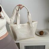 LIZAKOSHT - Hot Selling Trend Hollow PU Large Capacity Women's Shoulder Bag 2024 New Fashion Casual Combination Shoulder Bag Solid