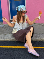 LIZAKOSHT - Lace Patchwork Blouse Thin Strap Lace Shoulder Panels Gathered Bust Spring Summer Cafe Date Lady Women Boho Casual Cami