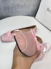 LIZAKOSHT - Ballet Flat Mary Jane oes Women's Faion Satin Bow Tie Single oes Spring Autumn Low Heel Synthetic Leather Interior Casual