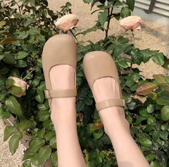 LIZAKOSHT - Sweet Soft Sole Flat Shoes for Women Autumn New Shoes Casual Mary Janes Elegant Female Pumps Summer Slippers