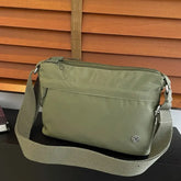 LIZAKOSHT - Waterproof Canvas Nylon Crossbody Bag Lightweight Faionable Mom Bag Leisure Walking oulder Bag Zipper Closure Soft Ox...