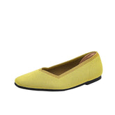 LIZAKOSHT  -  Women Spring Summer Comfort Fashion Knitting Fly Line Flat Shoes Luxury Shallow Mouth Square Toe Soft Sole Single Shoes
