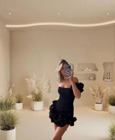 LIZAKOSHT - Elegant Strapless E Evening Club Party Female Robes Party Dress Mini Dress Sexy Backless High Waist A-line Dresses