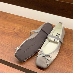 LIZAKOSHT - Spring New Candy Color Women Flat Shoes Fashion Round Toe Ladies Elegant Mary Jane Shoes Soft Ballerina Shoes New Woman