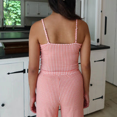 LIZAKOSHT - Women Y2K Floral 2 Piece Lounge Set Spaghetti Strap Crop Camisole Elastic Waist Wide Leg Pajama Pants Casual Sleepwear