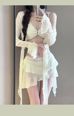 LIZAKOSHT - Women in Swimsuits Bikini Slim Conservative Sexy Split Vacation