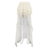 LIZAKOSHT - Casual fashion irregular hem skirt women's clothing spring and autumn temperament elastic waist a-word skirt