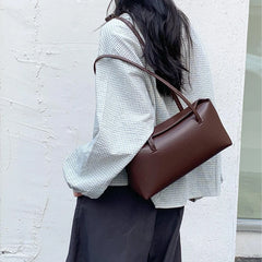 LIZAKOSHT - High Quality PU Baguette Shoulder Bag Women Vintage Underarm Handbag Fashion Daily Commute Tote Bag Guangzhou High Quality Bag