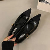 LIZAKOSHT  -  Spring New Brand Women Flats Fashion Pointed Toe Slip On Ladies Casual Laofer Shoes Flat Heel Dress Flat Shoes Mujer New