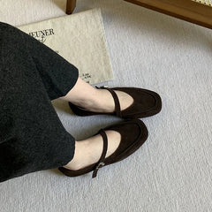 LIZAKOSHT - Spring New Brand Women Flat Shoes Fashion Round Toe Ladies Elegant Mary Jane Shoes Soft Flat Heel Single Shoes New Woman