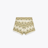 LIZAKOSHT - Women's Shorts Embroidery Elegant High Street Patchwork Contrast Short Pants Lady Summer Fashion New Lady Streetwears