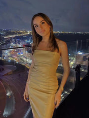 LIZAKOSHT  -  Women Faux Leather Strapless Dress Autumn Ladies Sexy Leather Dress Party Vintage Slim Female Chic Bottoms Mujer