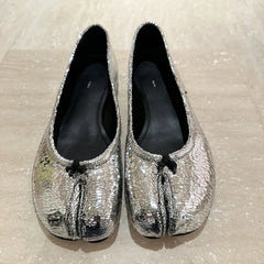 LIZAKOSHT - Designer Split Toe Flat Loafers Ninjas Soft Sole Casual Mule Shoe Fall Retro Comforts Mary Jane Pumps Fashions Ballet Shoes