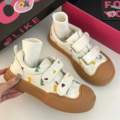 LIZAKOSHT - Women Casual Sneakers Outdoor Cute Velcro Shoes Comfortable Soft Sneakers Running Tennis Fashion Sports Shoes For Female 35-40