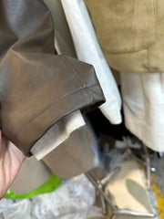 LIZAKOSHT - Autumn New Korean Version Loose Round Neck Retro Commuting Casual Versatile Jacket Leather Jacket for Women