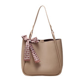 LIZAKOSHT - New Fashionable Message Women Shoulder Bags PU Leather Soft Surface Casual Cute High Capacity Simple Multi-function Leisure