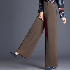 LIZAKOSHT - New Wide-leg Pants Suit High-end Women's Casual Loose High Waist Drooping Big Feet
