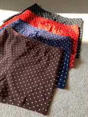 LIZAKOSHT - Polka Dot Cotton Shorts Woman Summer Bow Elastic Waist Straight Short Pants Female Casual Cozy Home Pajama Bottom New Pant