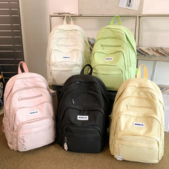 LIZAKOSHT - New Multi-pocket Women Backpack High Quality Youth Waterproof Backpacks for Teenage Girls Boys Female School Bag Rucksack
