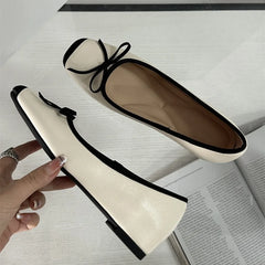 LIZAKOSHT - Shoes Woman 2024 Bow-Knot Clogs Platform Increas Height Female Footwear Square Toe New Nurse Butterfly Creepers Grandma Dress Me