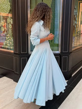 LIZAKOSHT  -  Solid Women's Two Piece Suit Turn-down Collar Full Sleeve Short Top A-line Hip Package Long Skirt 2025 Autumn Lady Causal Outfit