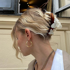 LIZAKOSHT - Hairclip Temperament Acetic Acid Butterfly Orchid Large Shark Clip Headdress Fashionable Niche Korean Hairpin Cute Accessories