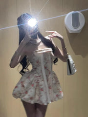 LIZAKOSHT  -  Japan Style Kawaii Dress Loose Short Mini Dress Korean Fashion Vintage New