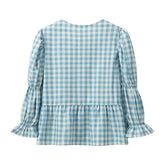 LIZAKOSHT - Summer New European and American Women's Street Fashion Plaid Printed Long Sleeve Shirt