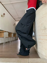 LIZAKOSHT - Casual Pants Women Loose Summer Pockets Wide Leg All Match Fashion 2024 Sports Mujer Slim New Solid Streetwear