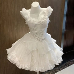 LIZAKOSHT - Tea break pure ballet style set birthday dress Sen Peng skirt