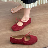 LIZAKOSHT - Retro versatile shallow mouth flat-soled single shoes women's new autumn skirt soft-soled Mary Jane shoes