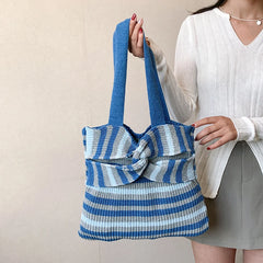 LIZAKOSHT - Trendy Designer Knit Shoulder Bags for Women Handbags and Purses New Fashion Casual Totes Messenger Bags High Quality